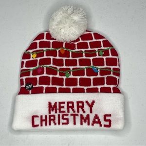 LED Merry Christmas Light Up winter hat